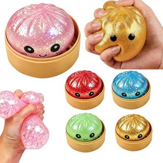 Brinquedo de apertar squishy pão